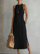 A collection of Adara dresses in various colors, showcasing the versatile and stylish design for women.
