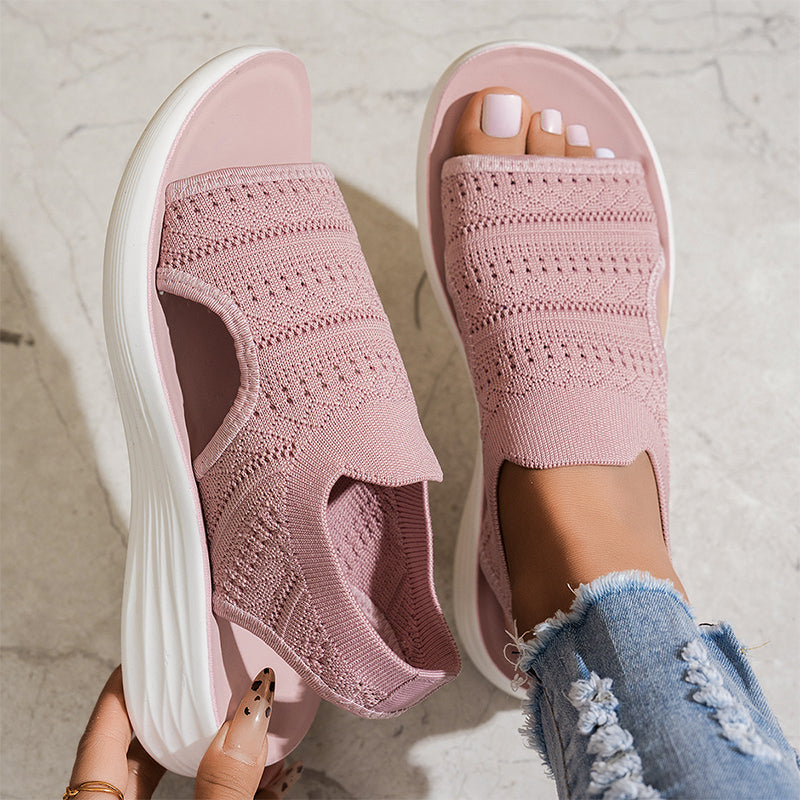 Zella - Breathable Knit Platform Sandals product image