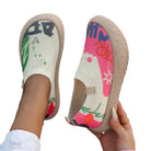Suri artistic slip-on shoes worn by a person, showing comfortable fit and casual styling