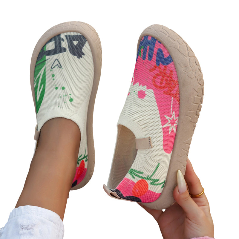 Suri artistic slip-on shoes worn by a person, showing comfortable fit and casual styling